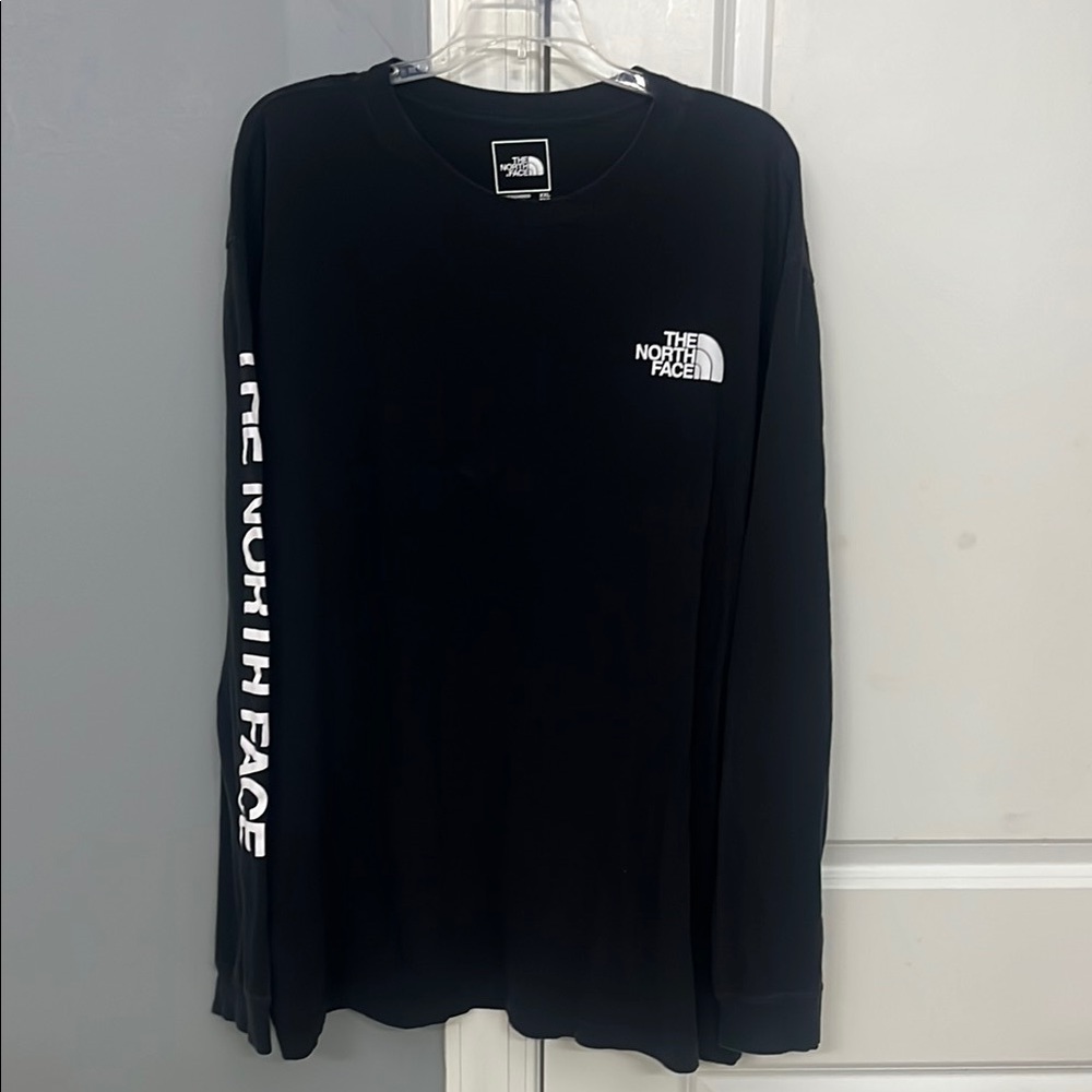The North Face Black Graphic Long Sleeve Shirt